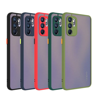 Frosted Smoke Cover for OPPO Reno 6 Camera Protection Phone Case Onezeros.in