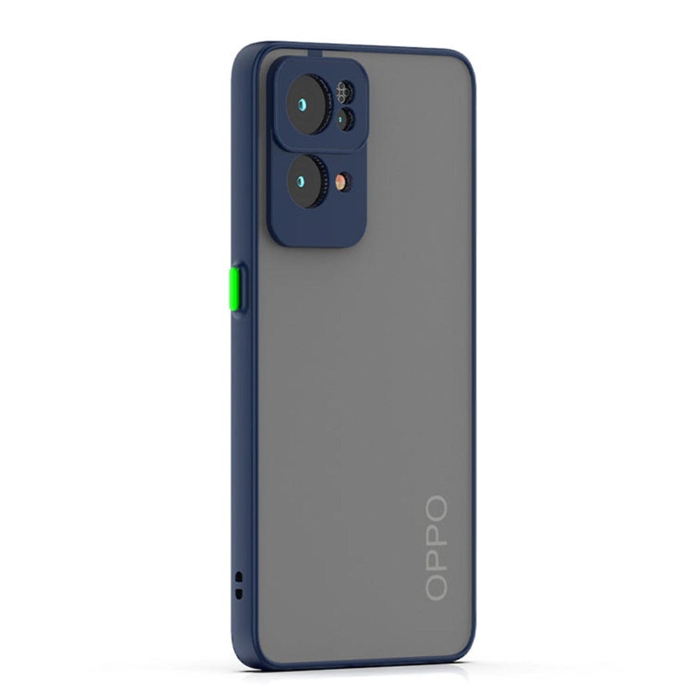 Frosted Smoke Cover for OPPO Reno 7 Pro Camera Protection Phone Case Royal Blue Onezeros.in