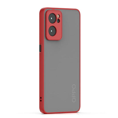 Frosted Smoke Cover for OPPO Reno 7 Pro Camera Protection Phone Case Red Onezeros.in