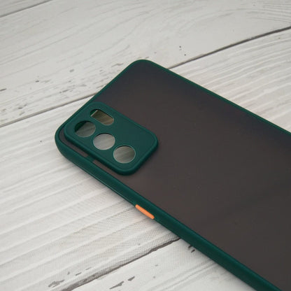 Frosted Smoke Cover for OPPO Reno6 Pro 5G  Camera Protection Phone Case Dark Green Onezeros.in