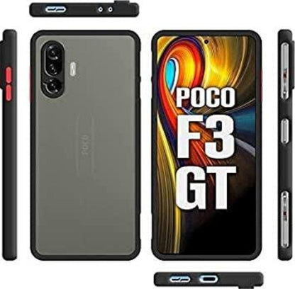 Frosted Smoke Cover for POCO F3 GT Camera Protection Phone Case Onezeros.in