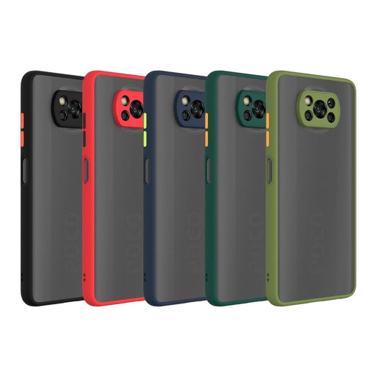 Frosted Smoke Cover for POCO X3/X3 Pro Camera Protection Phone Case Onezeros.in