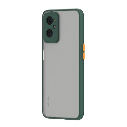 Frosted Smoke Cover for Realme 9i Camera Protection Phone Case Dark Green Onezeros.in