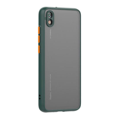 Frosted Smoke Cover for Redmi 7A Camera Protection Phone Case Dark Green Onezeros.in