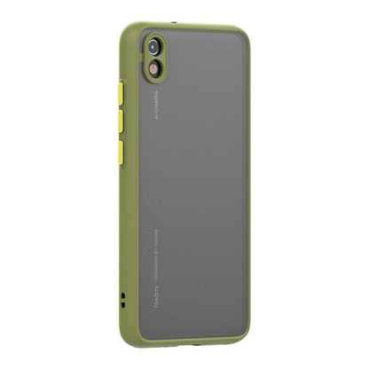 Frosted Smoke Cover for Redmi 7A Camera Protection Phone Case Army Green Onezeros.in