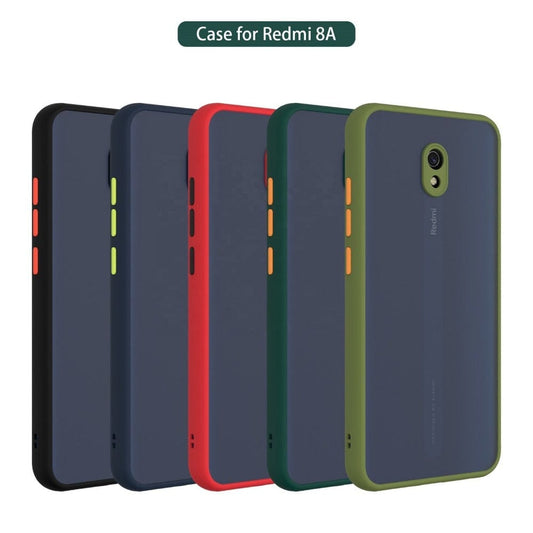 Frosted Smoke Cover for Redmi 8A Camera Protection Phone Case Onezeros.in