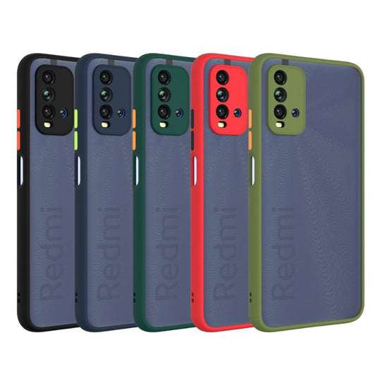 Frosted Smoke Cover for Redmi 9 Power Camera Protection Phone Case Onezeros.in