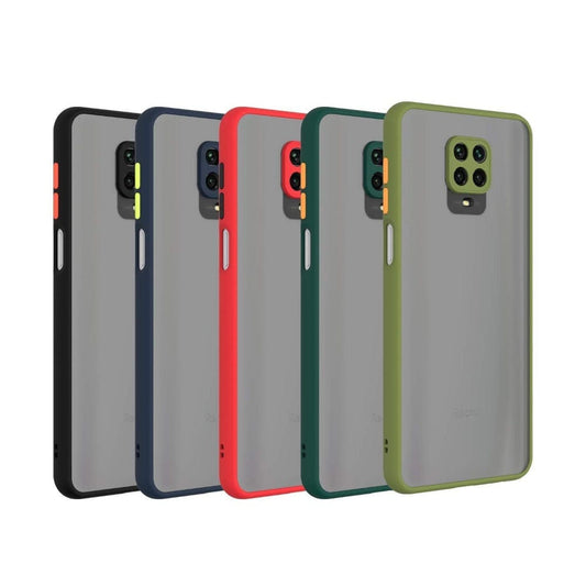 Frosted Smoke Cover for Redmi Note 9 Pro/Max Camera Protection Phone Case Onezeros.in