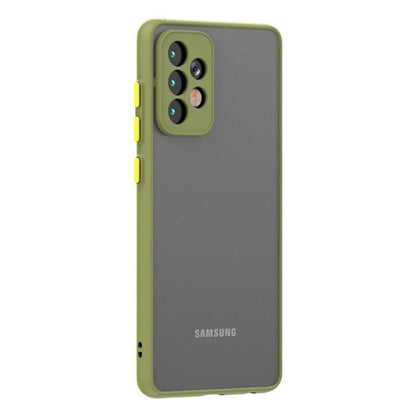 Frosted Smoke Cover for Samsung Galaxy A52/A52s 5G Camera Protection Phone Case Army Green Onezeros.in