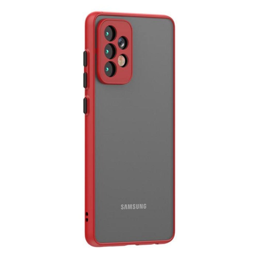 Frosted Smoke Cover for Samsung Galaxy A52/A52s 5G Camera Protection Phone Case Red Onezeros.in