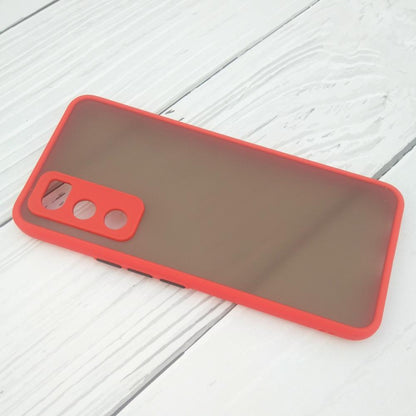 Frosted Smoke Cover for Vivo V20 SE Camera Protection Phone Case Red Onezeros.in