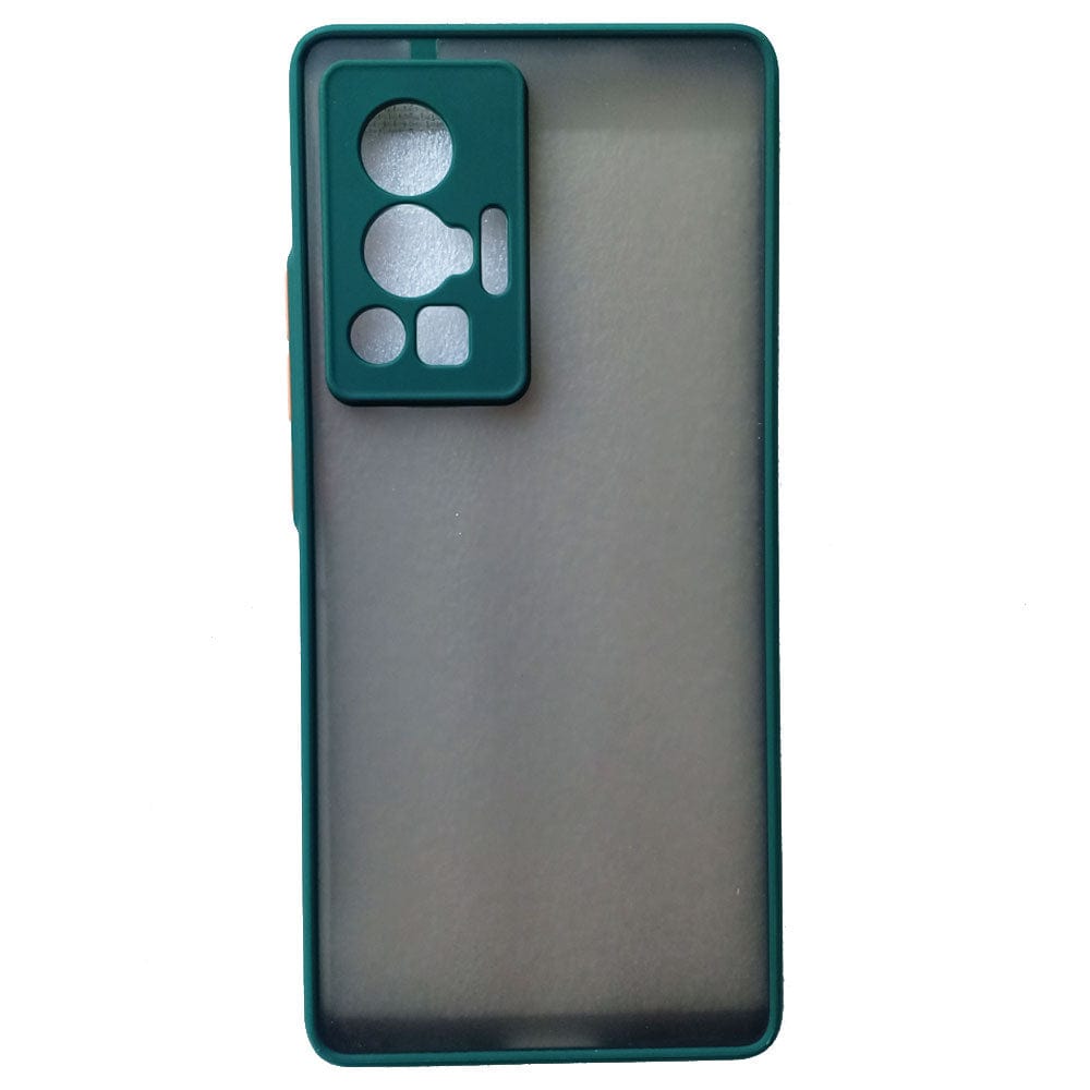 Frosted Smoke Cover for Vivo X70 Pro Camera Protection Phone Case Dark Green Onezeros.in