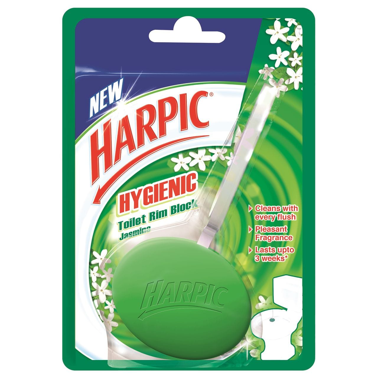 Harpic Hygienic Toilet Rim Block - 26g Jasmine Harpic