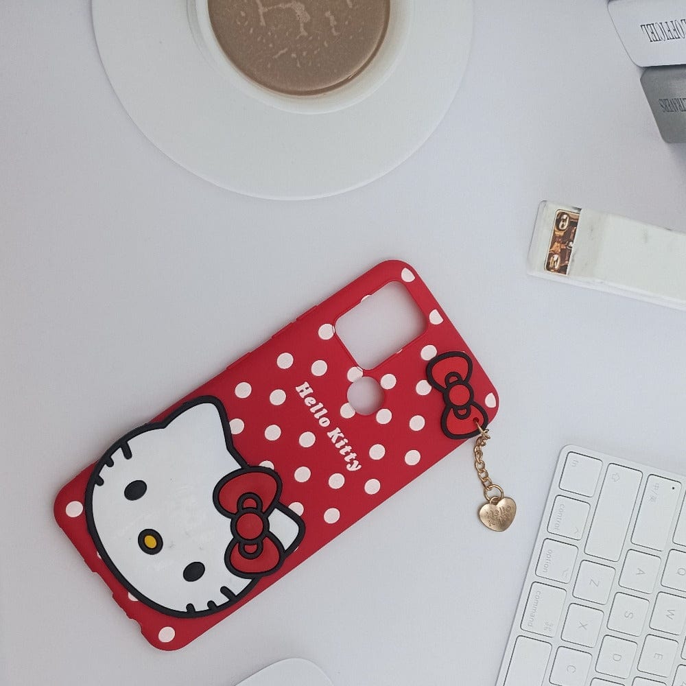 Hello Kitty Cartoon Phone Cover For Infinix Hot 10 Back Case Red Onezeros.in