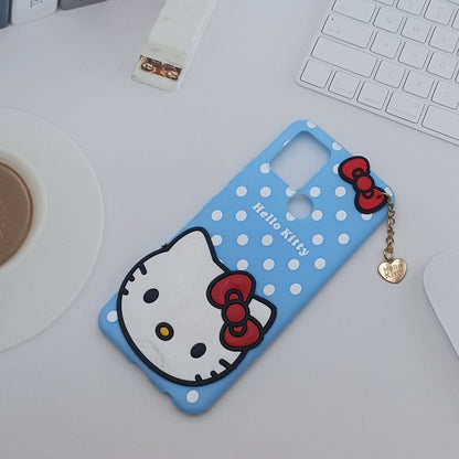 Hello Kitty Cartoon Phone Cover For Infinix Hot 10 Back Case Blue Onezeros.in