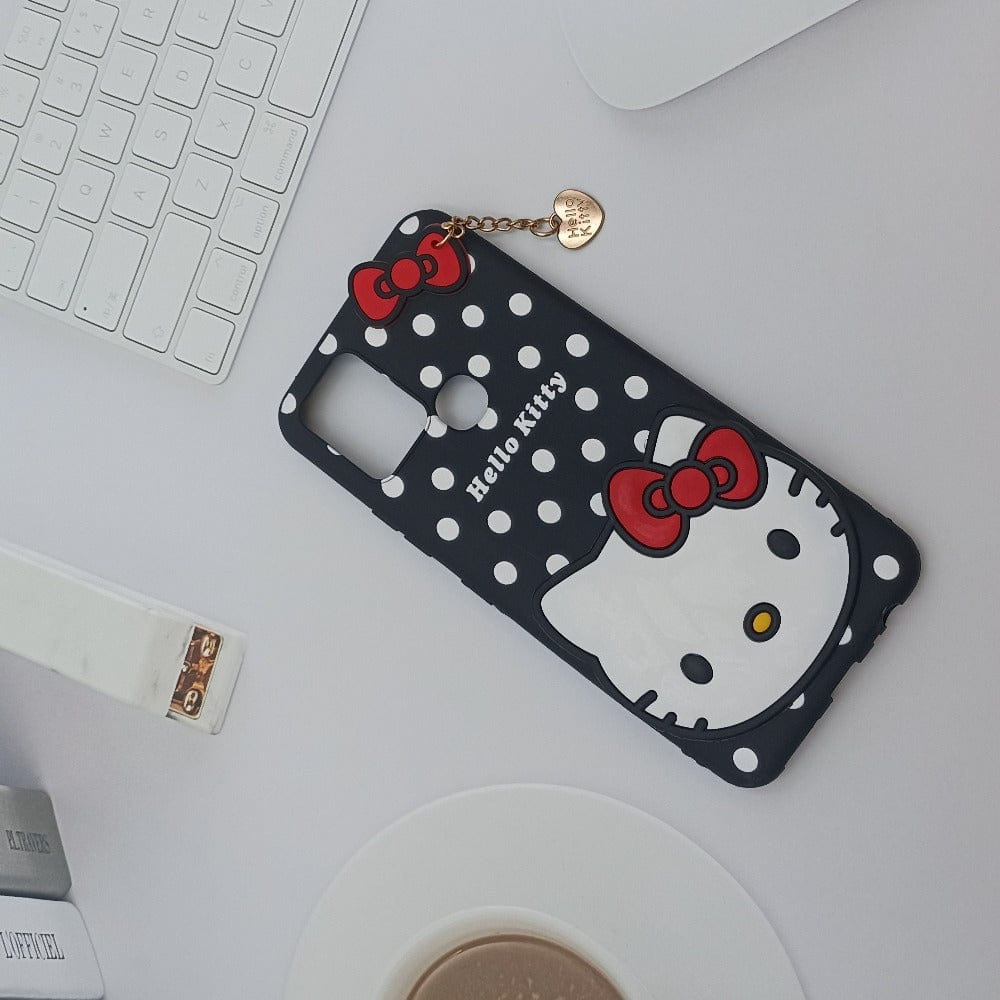 Hello Kitty Cartoon Phone Cover For Infinix Hot 10 Back Case Black Onezeros.in