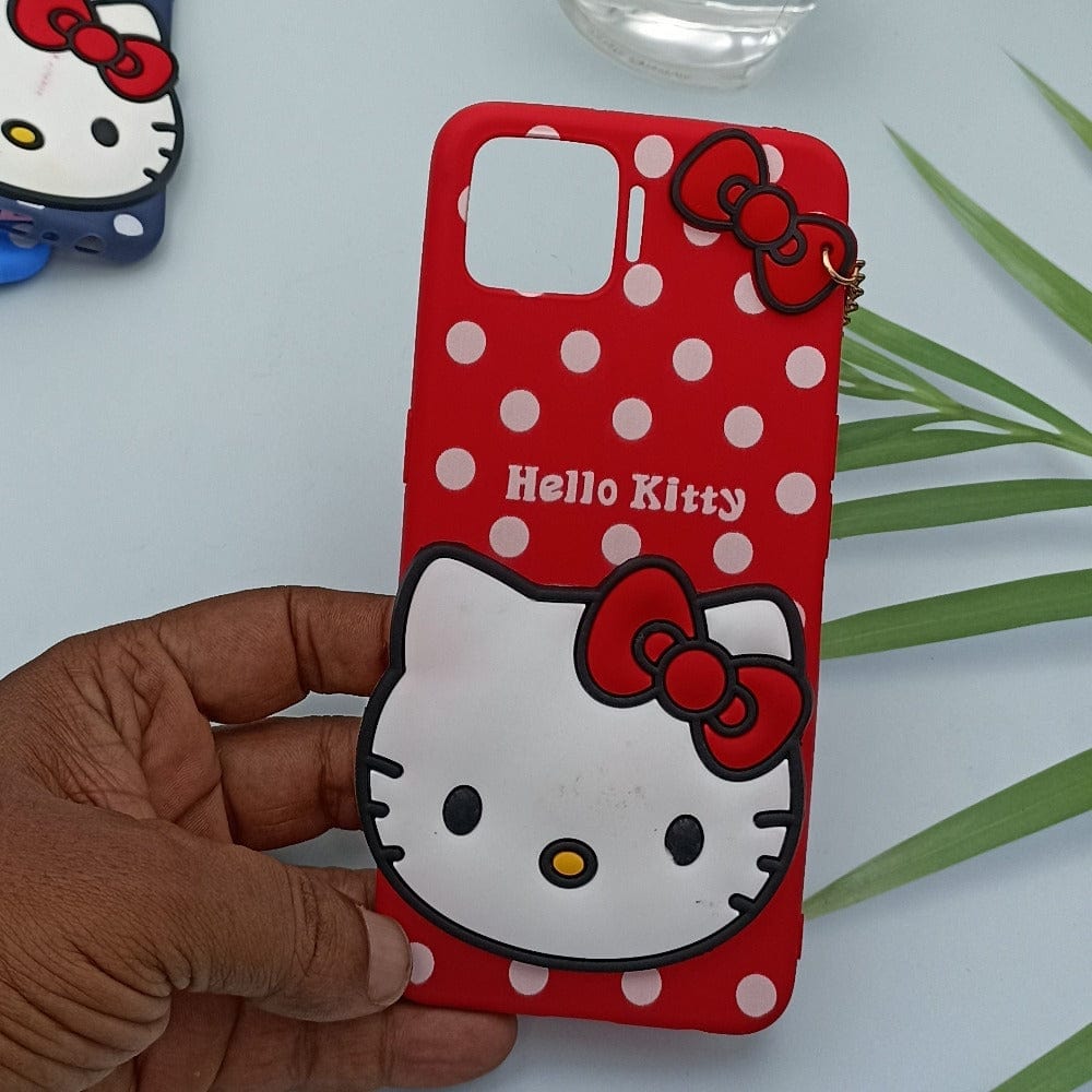 Hello Kitty Cartoon Phone Cover For Oppo F17 Back Case Red Onezeros.in