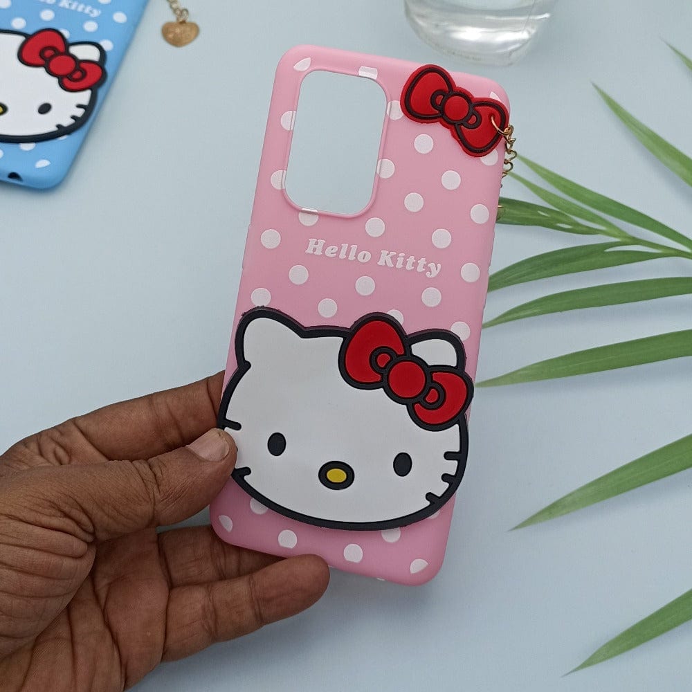 Hello Kitty Cartoon Phone Cover For OPPO F19 Pro Back Case Pink Onezeros.in