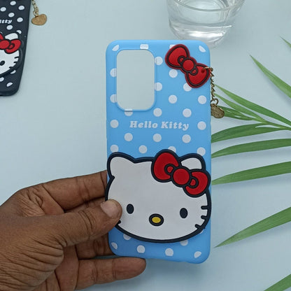 Hello Kitty Cartoon Phone Cover For OPPO F19 Pro Back Case Blue Onezeros.in