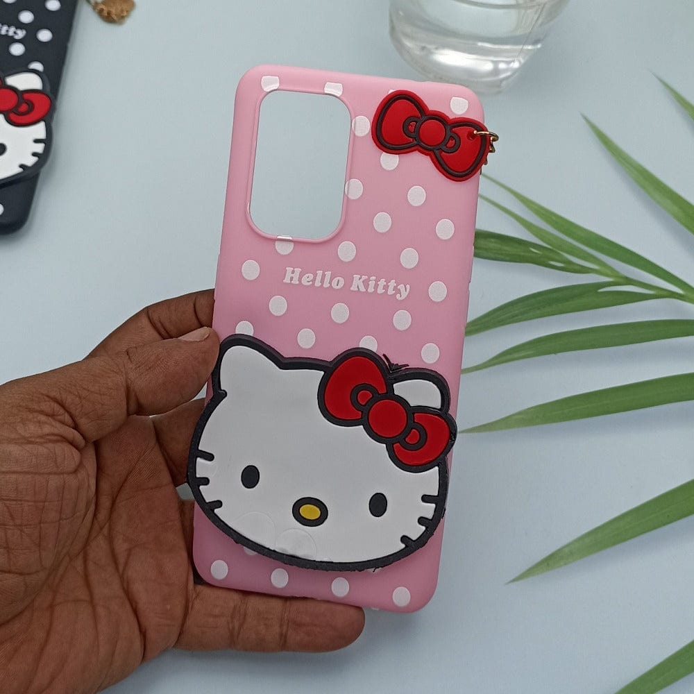 Hello Kitty Cartoon Phone Cover For OPPO F19 Pro Plus Back Case Pink Onezeros.in