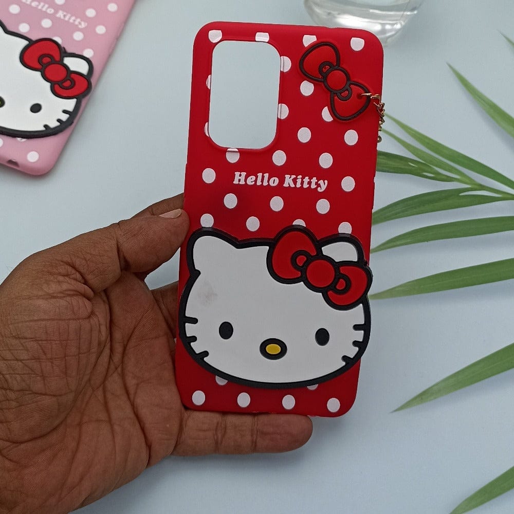 Hello Kitty Cartoon Phone Cover For OPPO F19 Pro Plus Back Case Red Onezeros.in