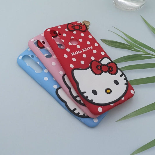 Hello Kitty Cartoon Phone Cover For Realme 5 Back Case Black Onezeros.in