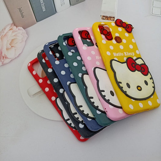 Hello Kitty Cartoon Phone Cover For Realme 7i Back Case Blue Onezeros.in