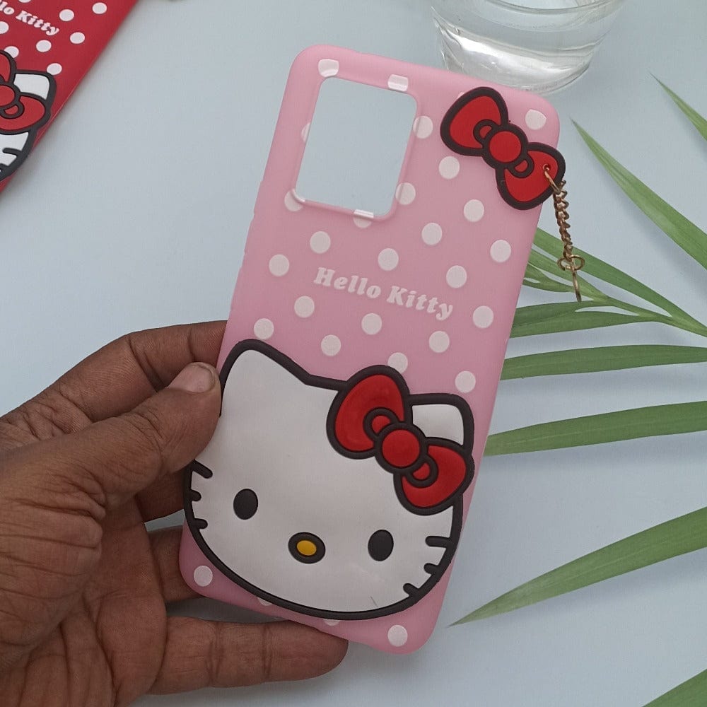 Hello Kitty Cartoon Phone Cover For Realme 8/8 Pro Back Case Pink Onezeros.in