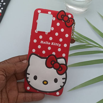 Hello Kitty Cartoon Phone Cover For Realme 8/8 Pro Back Case Red Onezeros.in