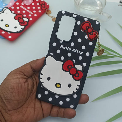 Hello Kitty Cartoon Phone Cover For Redmi Note 10 Pro/Max Back Case Black Onezeros.in