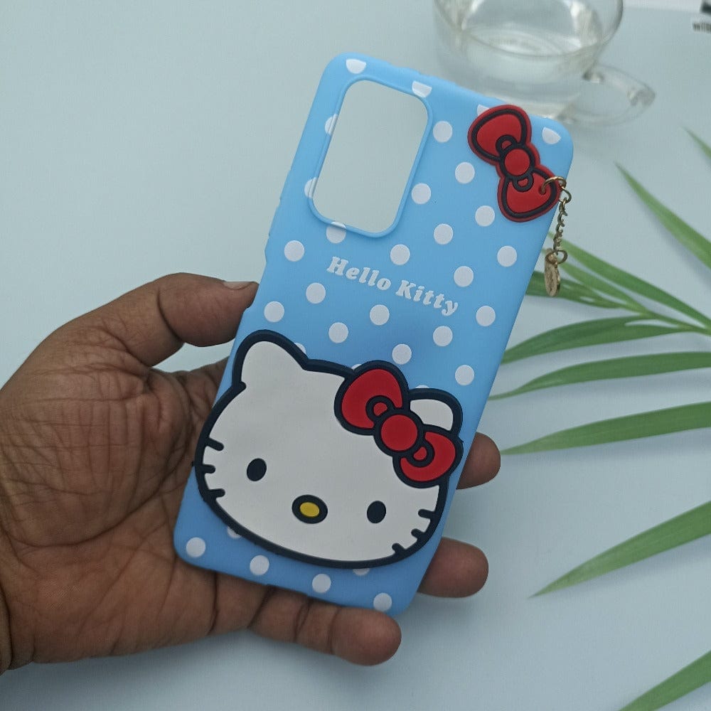 Hello Kitty Cartoon Phone Cover For Redmi Note 10 Pro/Max Back Case Blue Onezeros.in