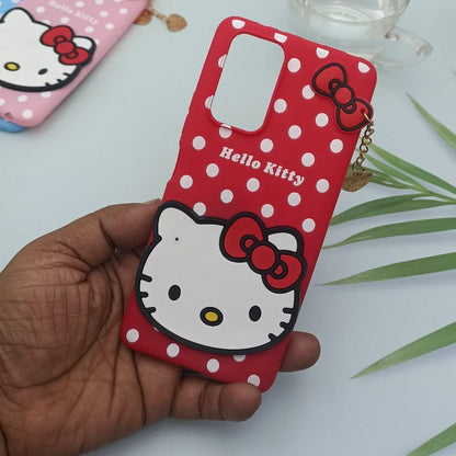 Hello Kitty Cartoon Phone Cover For Redmi Note 10 Pro/Max Back Case Red Onezeros.in