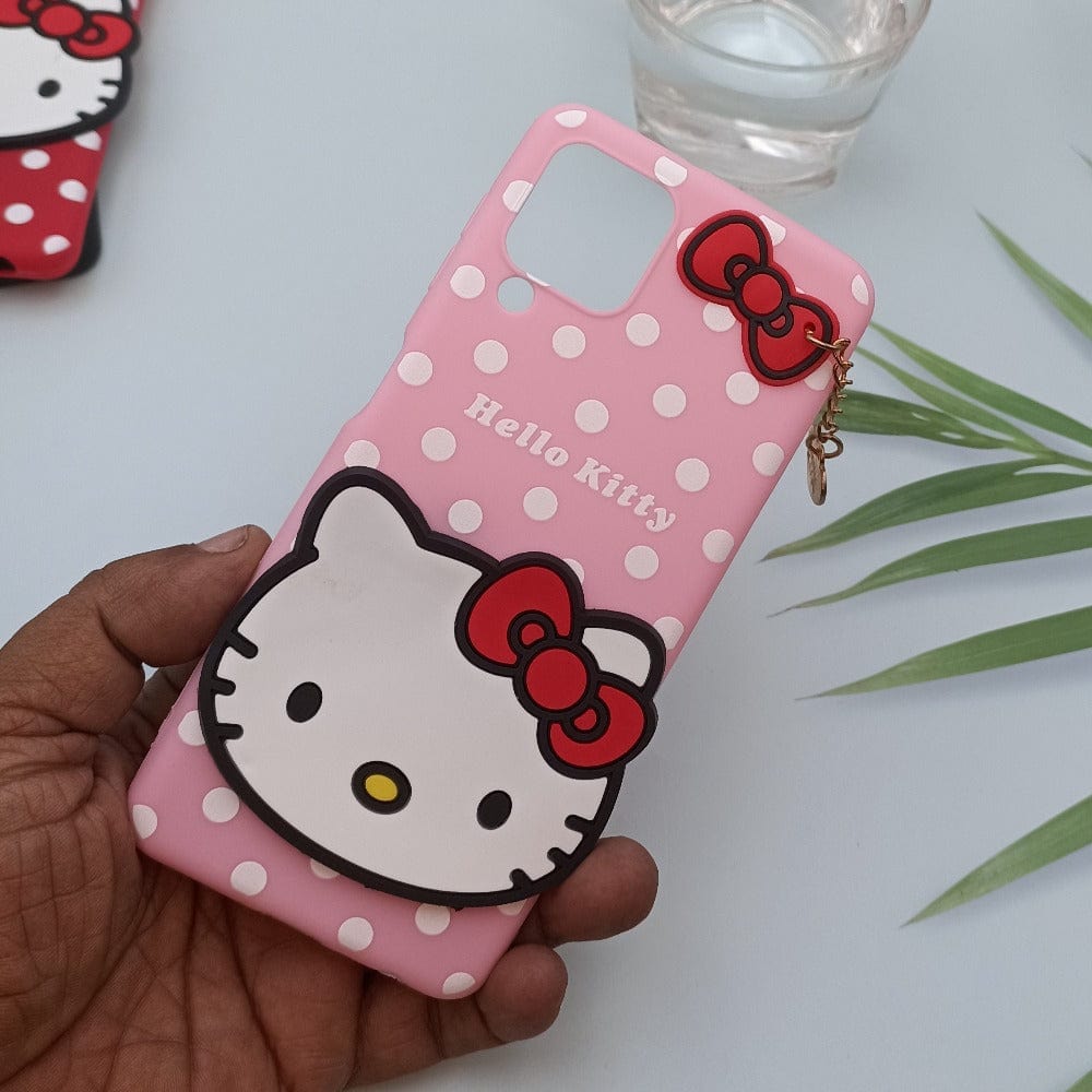 Hello Kitty Cartoon Phone Cover For Samsung Galaxy A22 4G Back Case Pink Onezeros.in