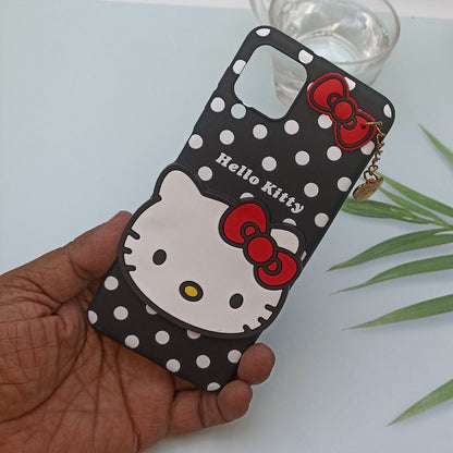 Hello Kitty Cartoon Phone Cover For Samsung Galaxy A22 4G Back Case Black Onezeros.in