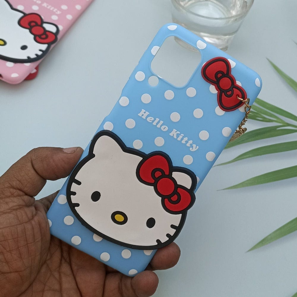 Hello Kitty Cartoon Phone Cover For Samsung Galaxy A22 4G Back Case Sky Blue Onezeros.in