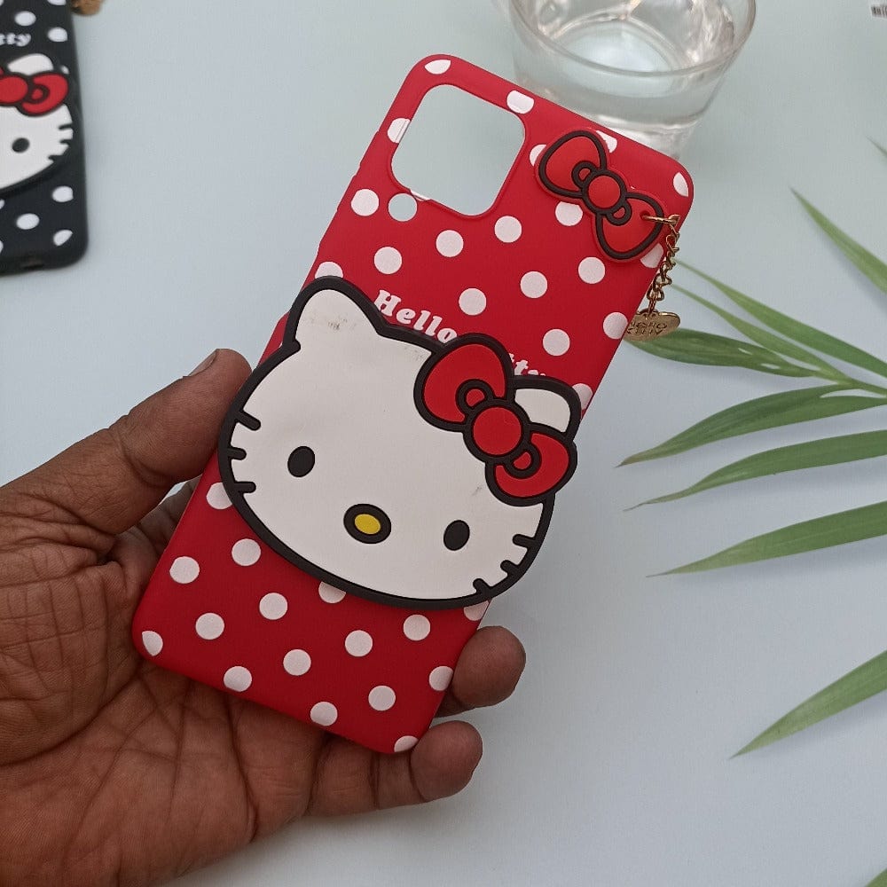 Hello Kitty Cartoon Phone Cover For Samsung Galaxy A22 4G Back Case Red Onezeros.in