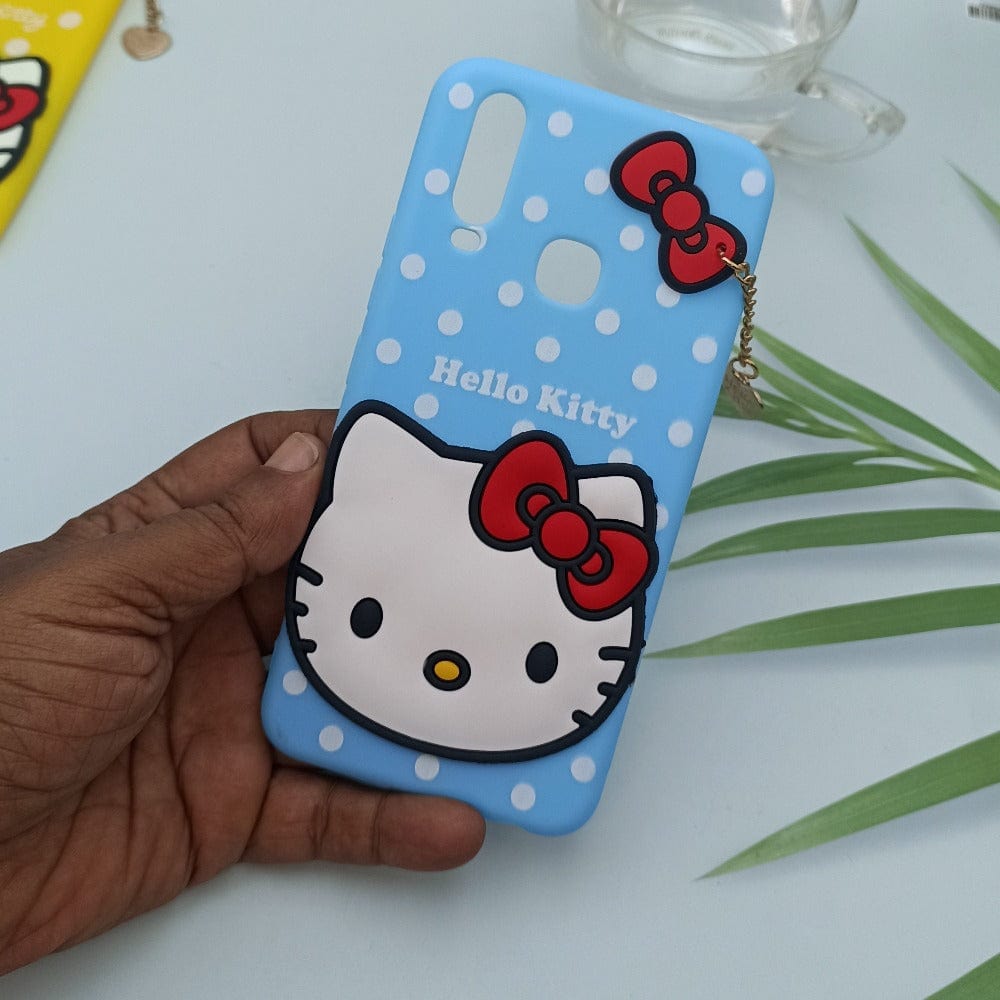 Hello Kitty Cartoon Phone Cover For Vivo Y12/Y15/Y17/U10 Back Case Blue Onezeros.in