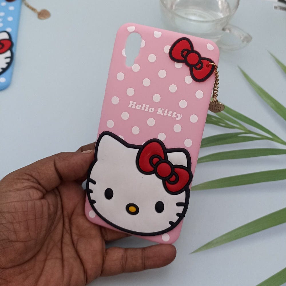 Hello Kitty Cartoon Phone Cover For Vivo Y90/Y91i Back Case Pink Onezeros.in