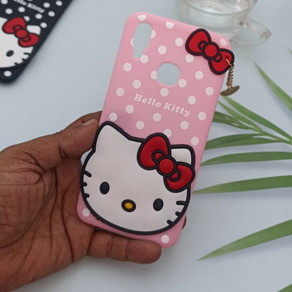 Hello Kitty Cartoon Phone Cover For Vivo Y91/Y93/Y95 Back Case Pink Onezeros.in