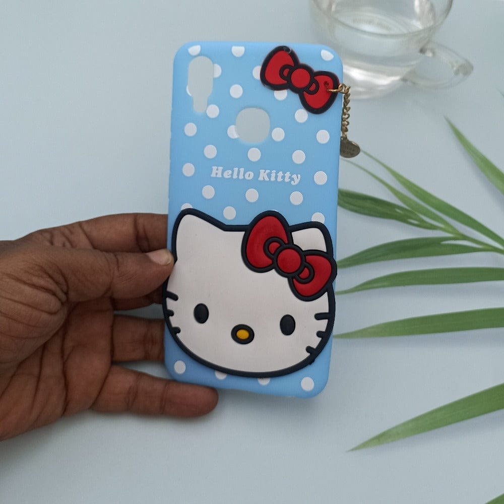 Hello Kitty Cartoon Phone Cover For Vivo Y91/Y93/Y95 Back Case Blue Onezeros.in