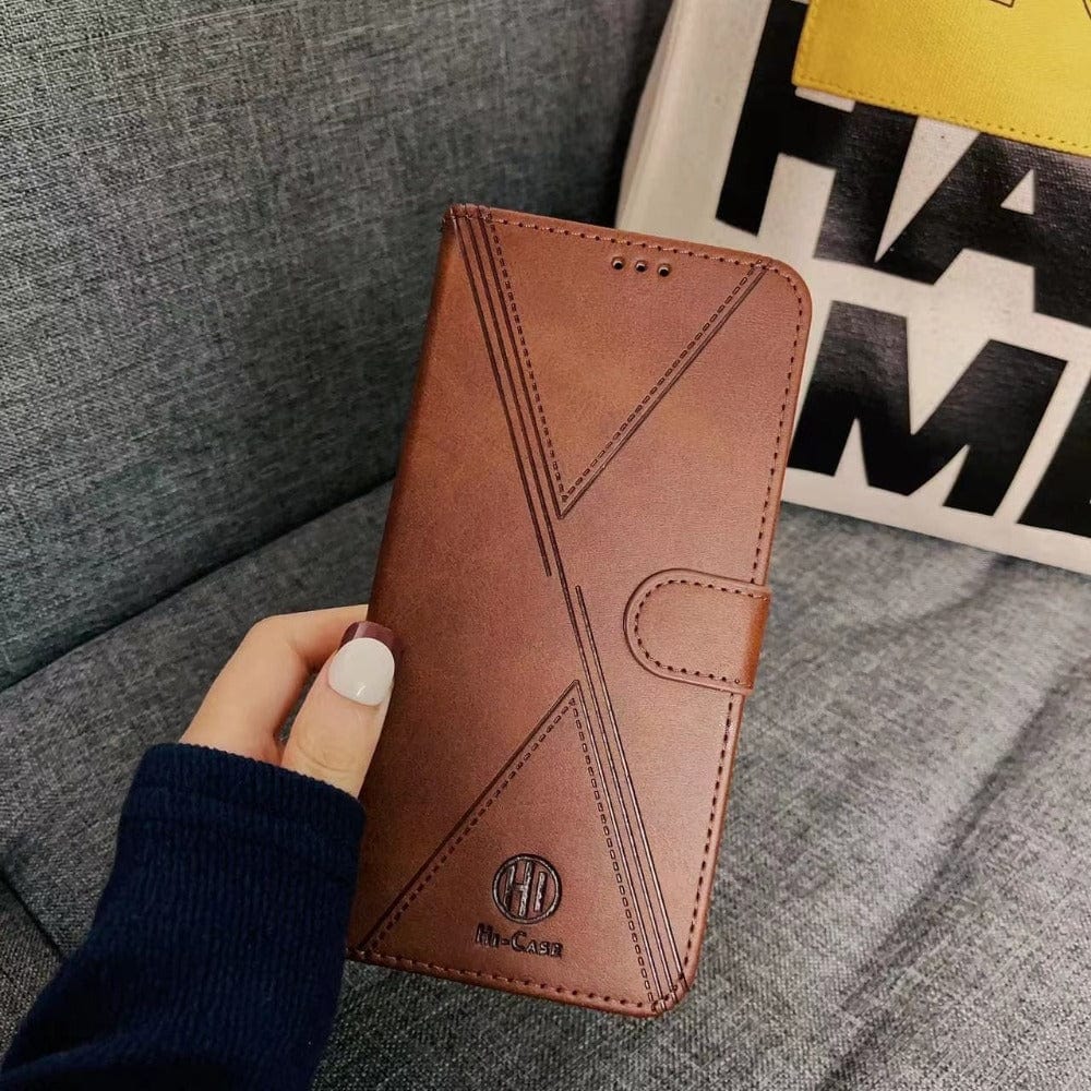 Hi Case Neo Leather Flip Cover for Moto e40 Phone Case Brown Onezeros.in