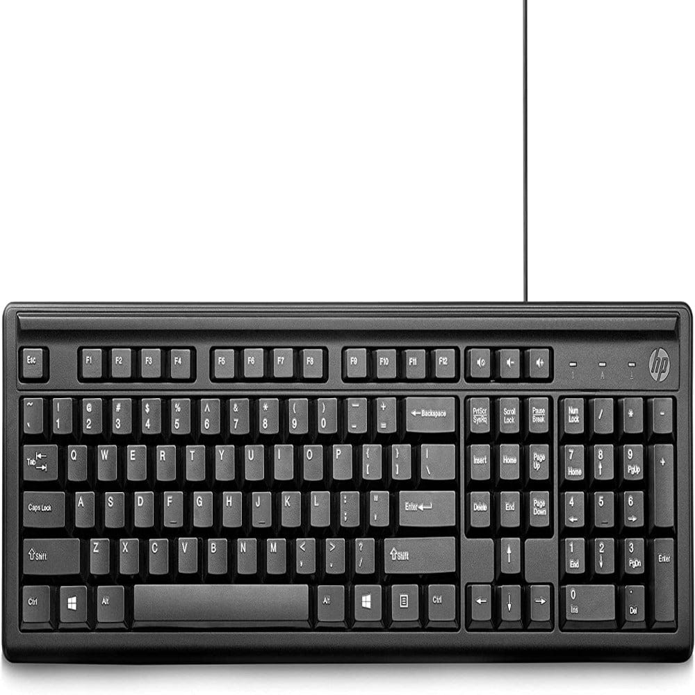 HP 100 Wired USB Keyboard Computer Accessories