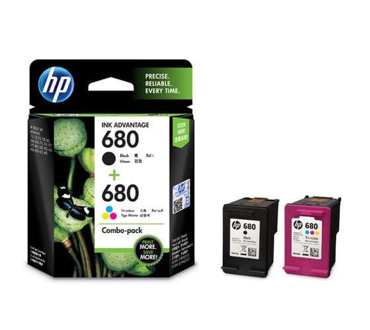 HP 680 Combo Cartridge (Black + Tri Colour) - X4E78AA HP