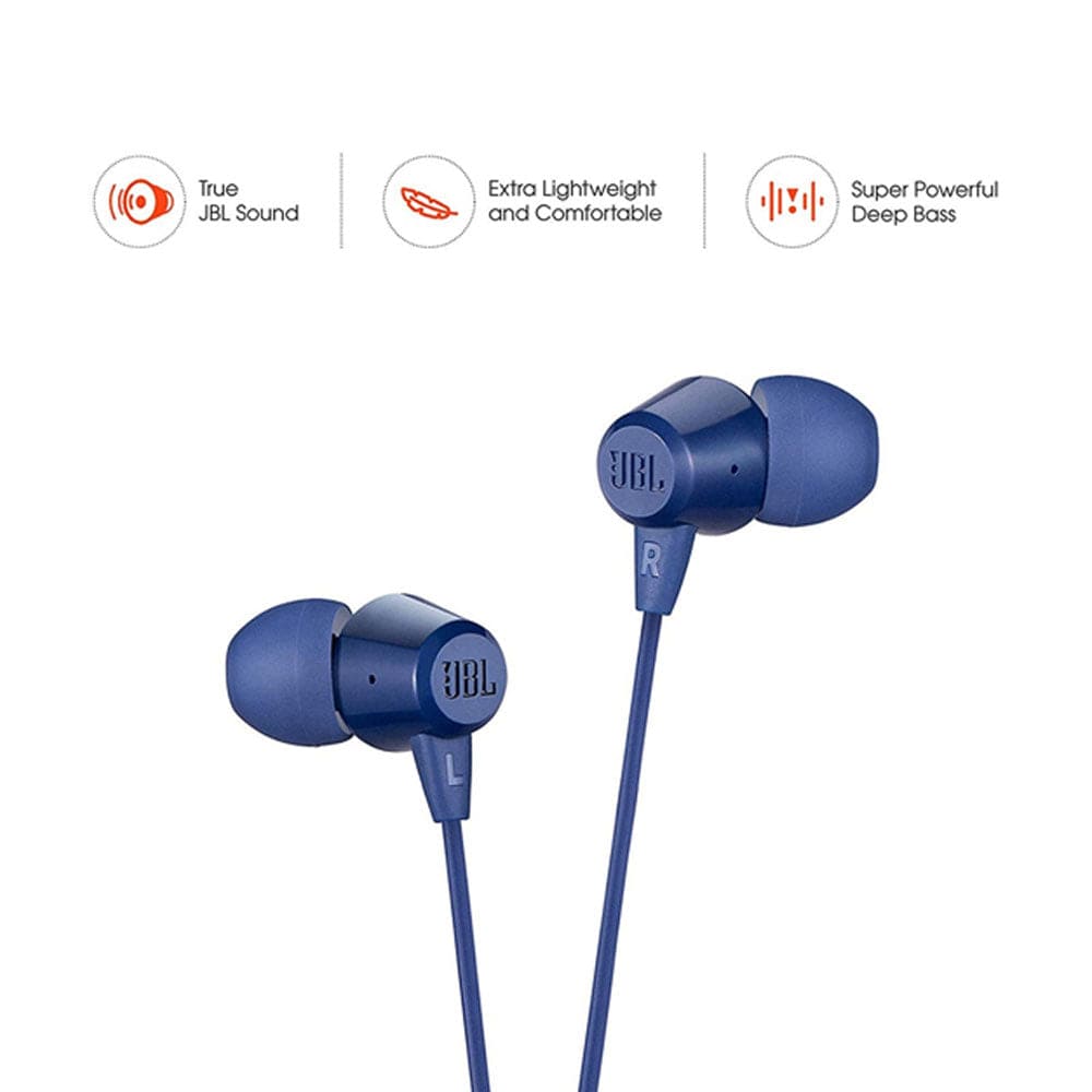 JBL T50HI In-Ear Wired Headphone with Mic Onezeros.in