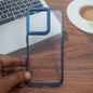 Luxury Metal Camera Frame & Buttons Clear Back Case for Reno8 Cover Mobiles & Accessories