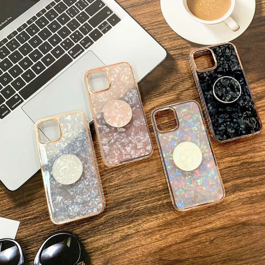 Marble Pattern Back Cover For POCO X3 Phone Case With Pop Up Holder Onezeros.in