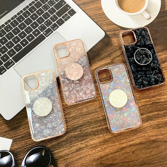 Marble Pattern Back Cover For Samsung A50/A50s/A30s Phone Case With Pop Up Holder Onezeros.in