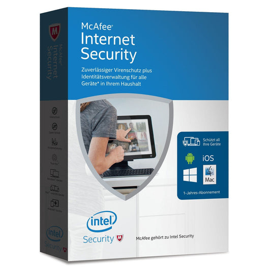 mcafee internet security 3 devices / 1 Year McAfee