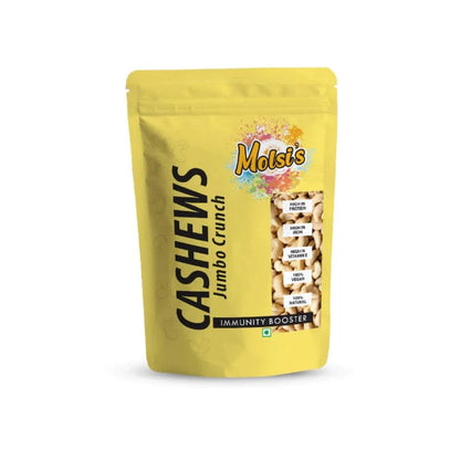 Molsi's Jumbo Crunch Cashews 200 grams Onezeros.in