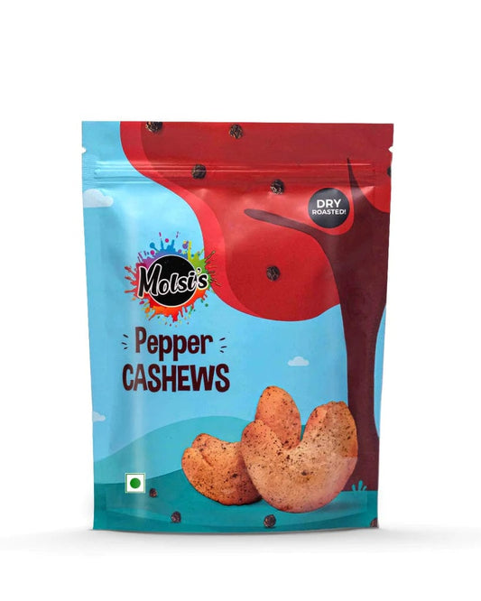 Molsi's Pepper Cashews 200 Grams Onezeros.in